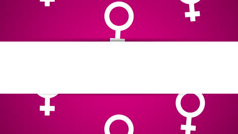 female genders symbols pattern frame