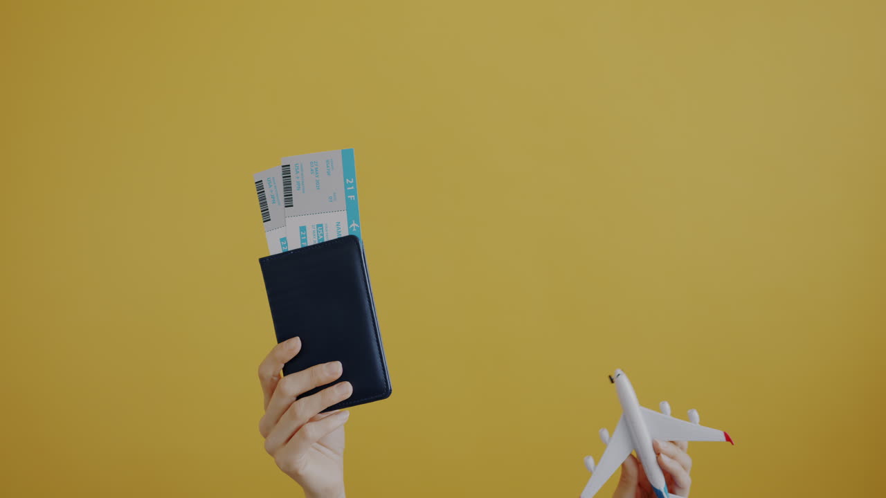 Travel Documents and Airplane Model