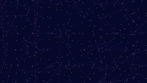 futuristic triangles shapes connected lines in dark space
