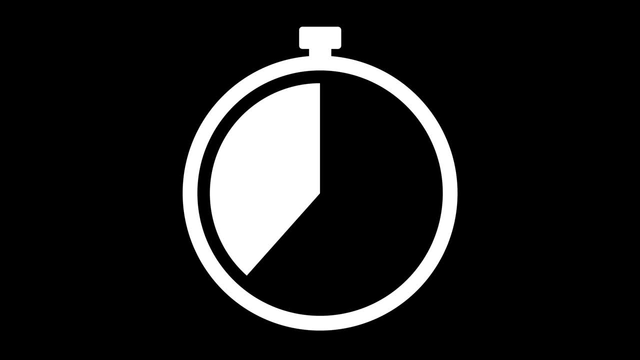 Stopwatch icon animation.