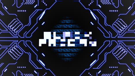viernes negro con elementos de hud y placa base en la pantalla del monitor