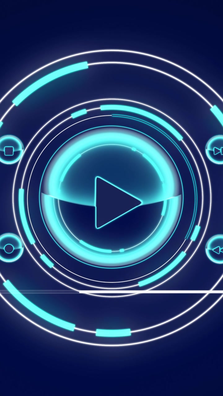 Animation of scope scanning with play button and data processing on screen