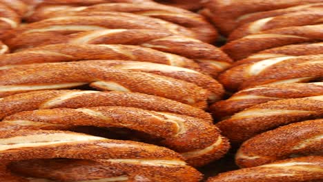 close-up of turkish simit