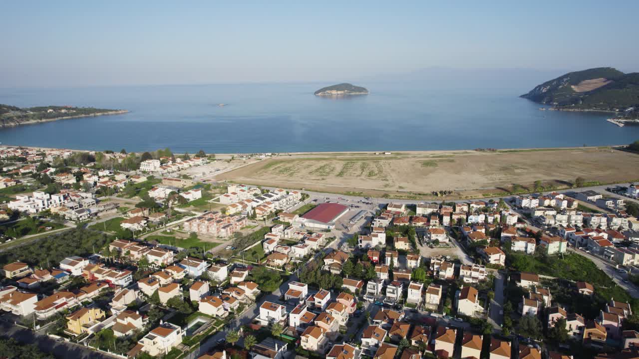 Nea Iraklitsa Developing Land, Seaside Residential Properties Panoramic View, Coastal Village in Kavala Greece