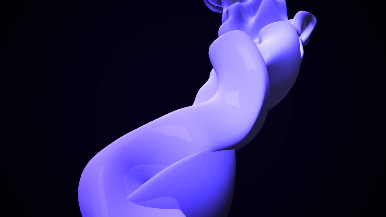 Liquid purple shapes