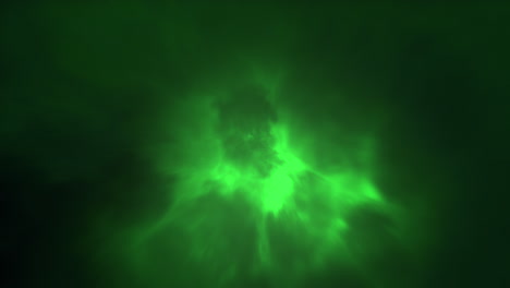 nebulosa verde abstracta