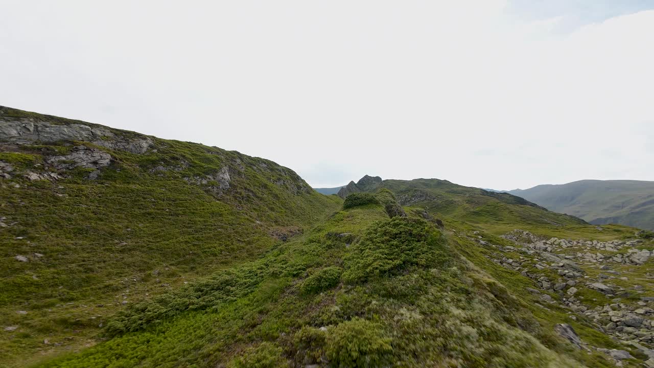 Quick drone video shot of Fagaras Mountains