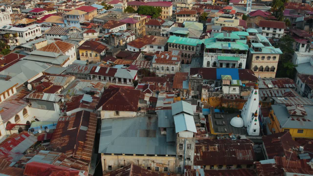 탄자니아 잔지바르 섬의 조감도