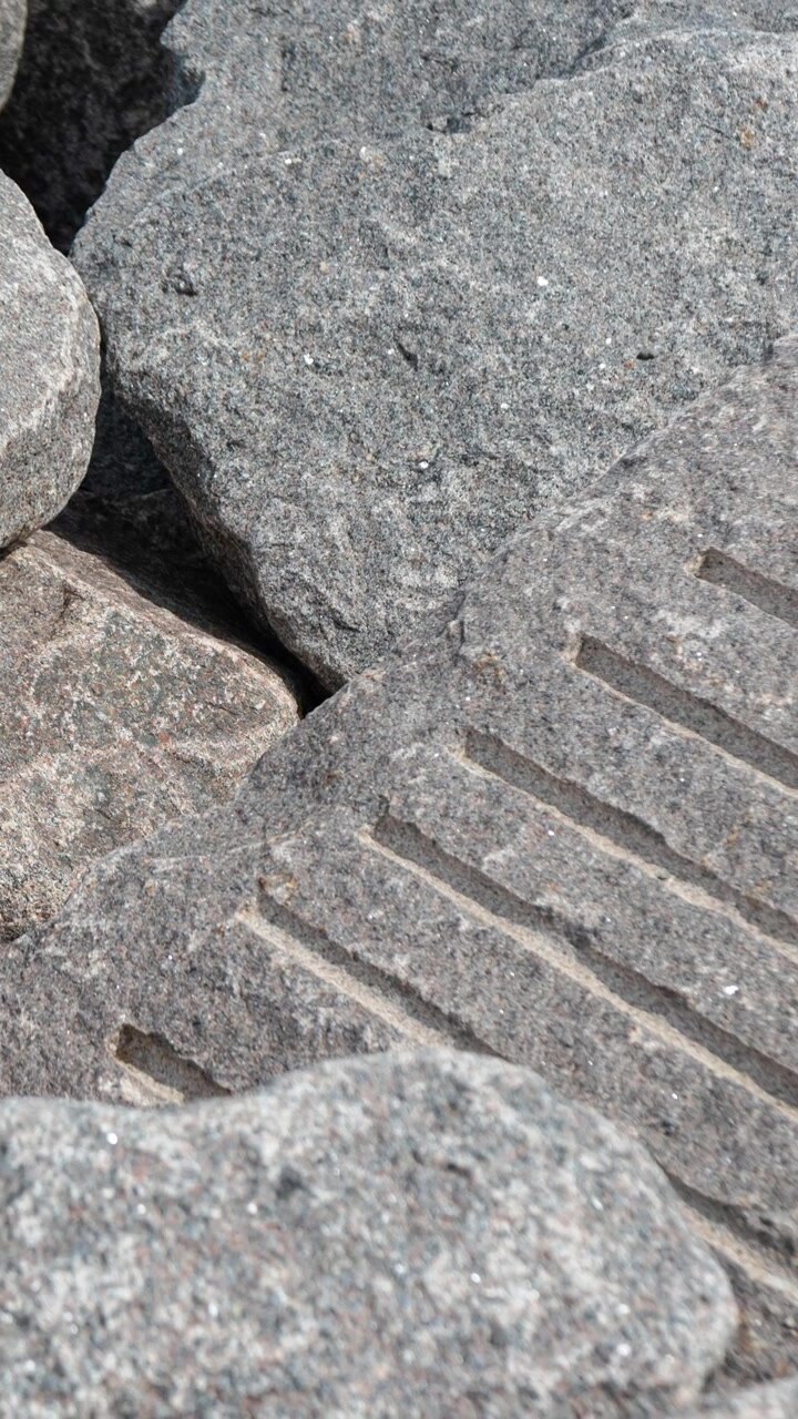 Rough granite rock texture detail