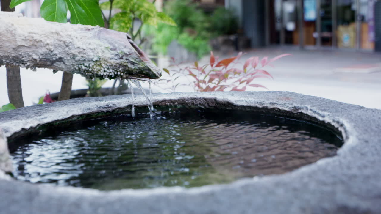 일본 전통 스파. 온천