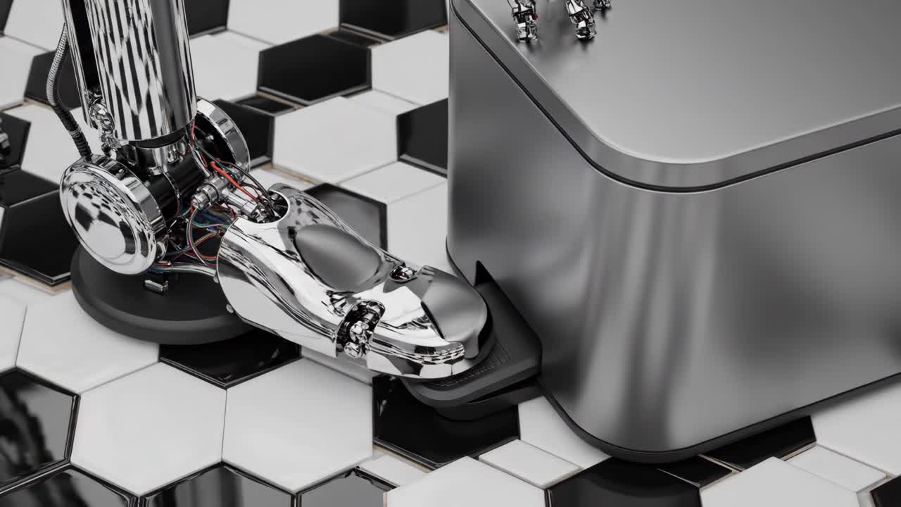 Robot Operating Trash Can