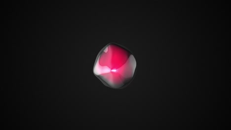 superficie ondulada en una esfera, metamorfosis de forma amorfa