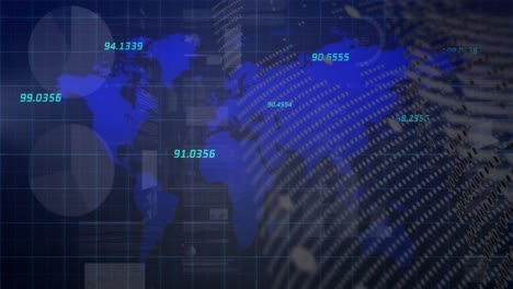 Animación-De-Gráficos-Financieros-Y-Datos-Sobre-El-Mapa-Mundial-Sobre-Fondo-Marino