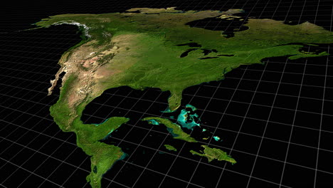 satellite view of north america