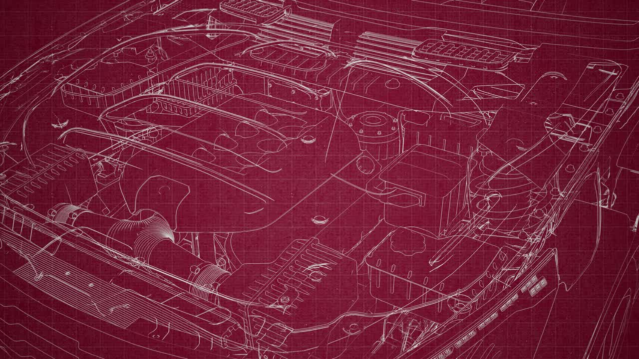 engine and other parts visible in car