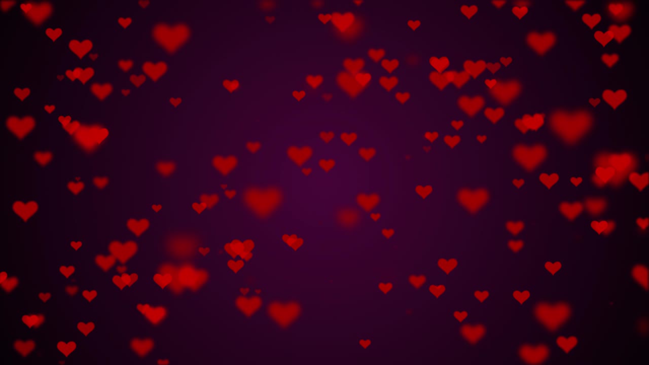 el movimiento del corazón rojo borroso elementos de velocidad de vuelo