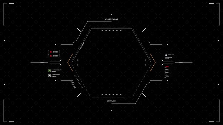 Futuristic Digital HUD Interface Elements Animation
