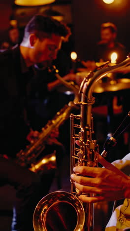 jazz performance in a nightclub