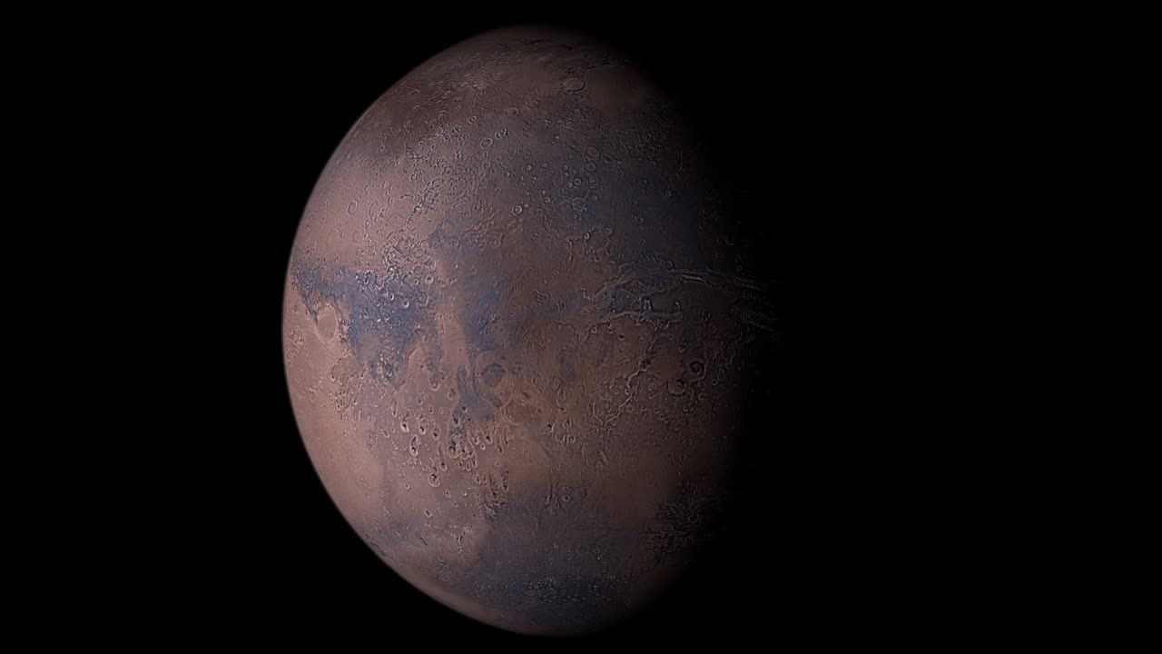 Day and night rotation in Mars planet
