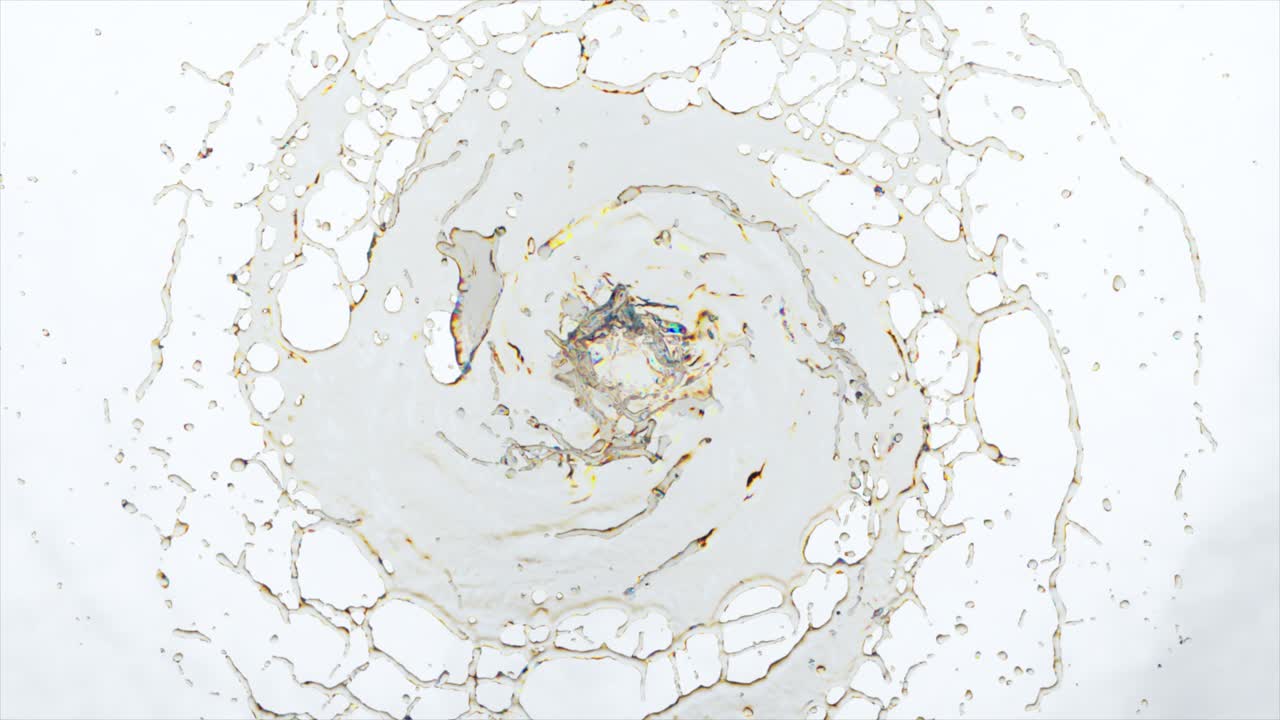 액체 스플래시 소용돌이