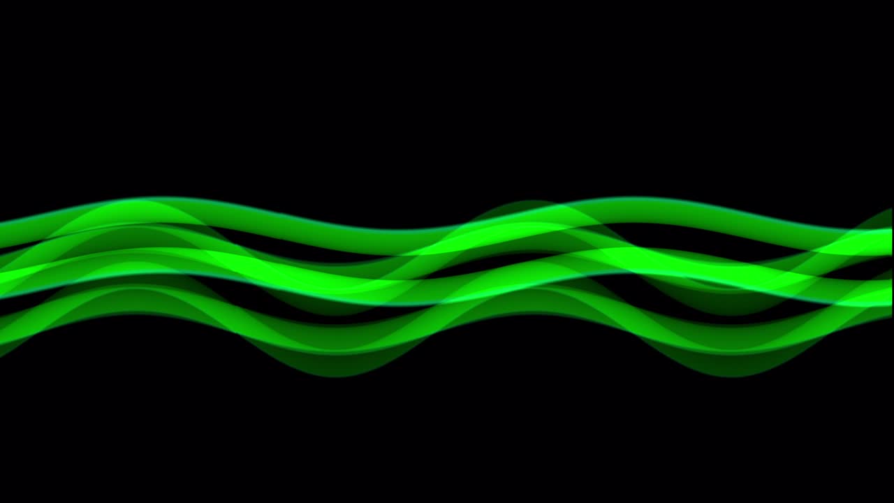 간단하고 시원한 파동 효과 녹색