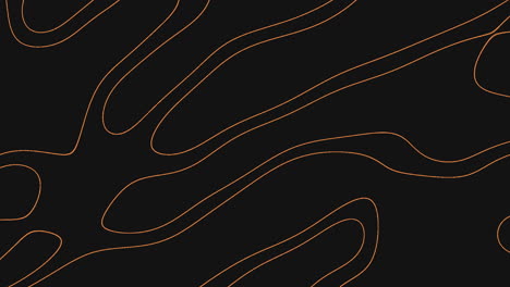 Abstract-black-and-orange-pattern-on-black-background