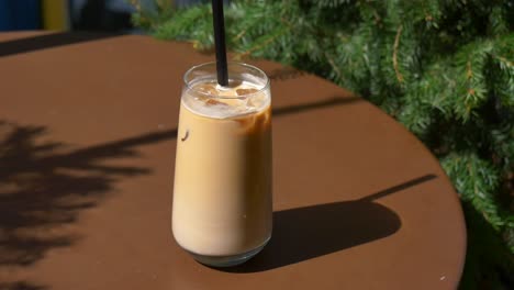 iced coffee on a summer day