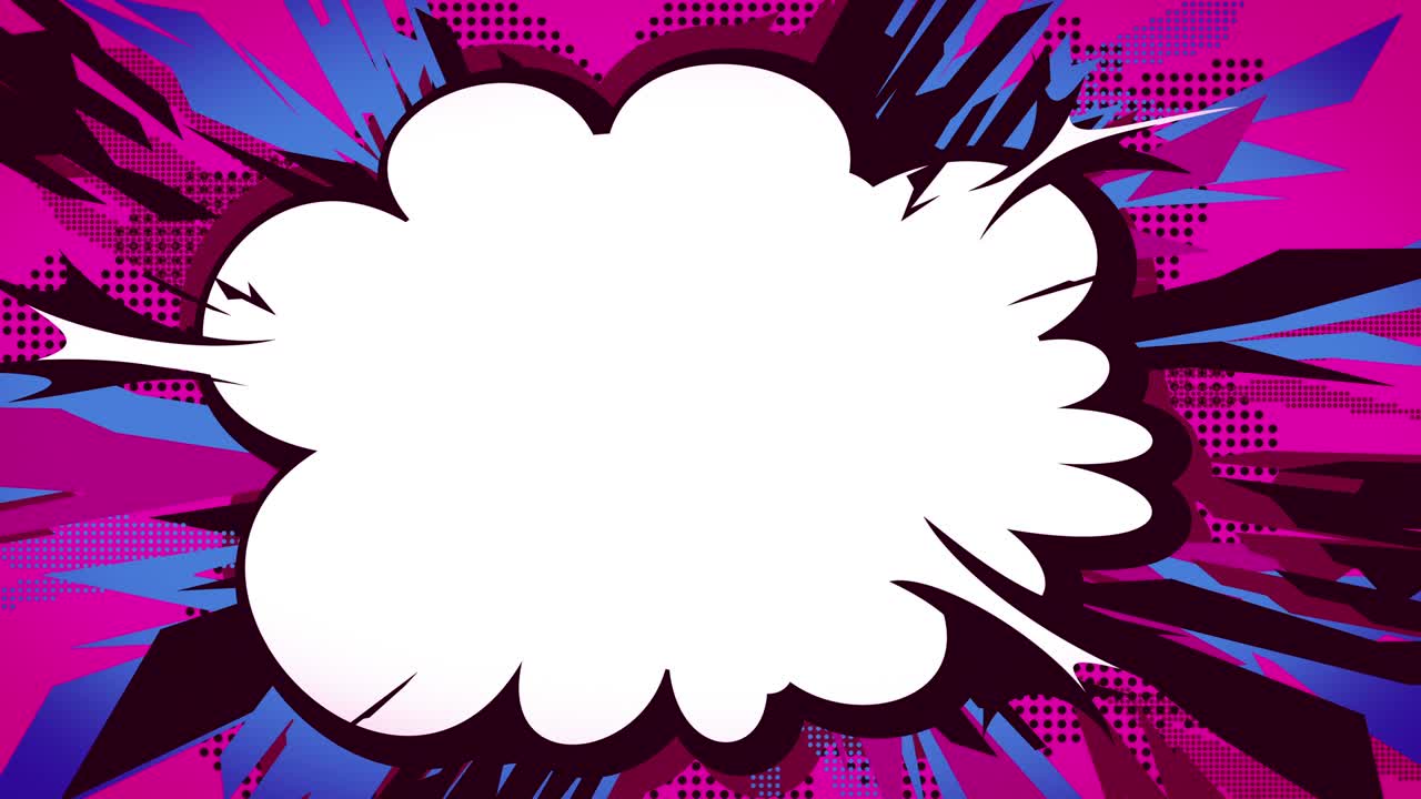 el cuadro de burbuja de habla. [últimos 9 segundos 1 segundo bucle]