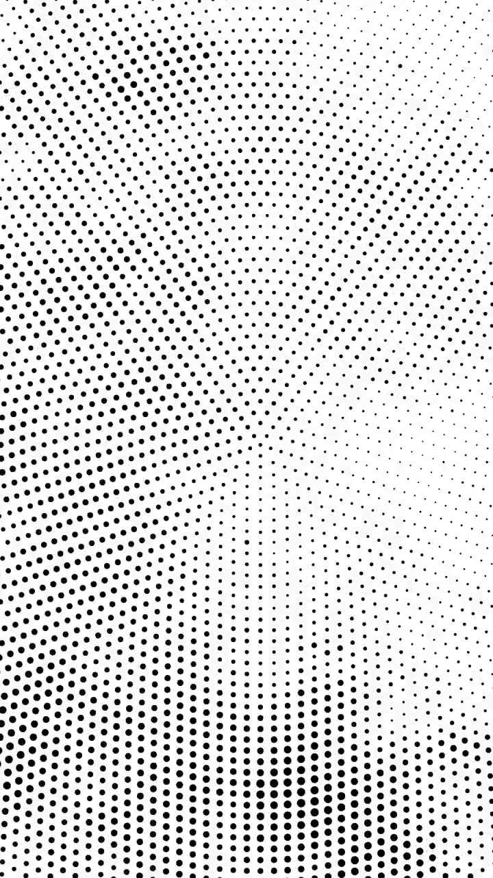 Dynamisk sort-hvid halvtoneprikker abstrakt animation