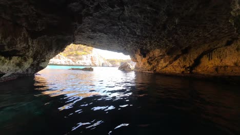 this is what caves on the coast of mallorca look like