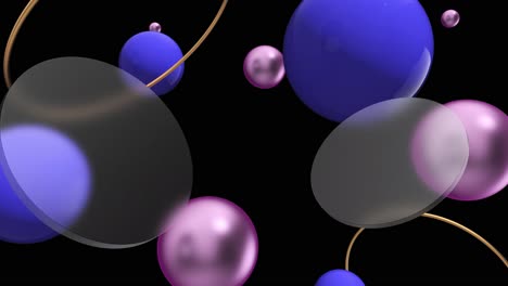 formas 3d abstractas en colores vibrantes