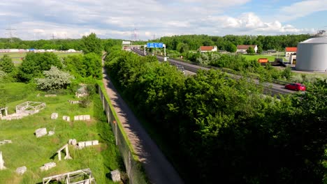 City-Road-And-Paintball-Park---aerial-drone-shot