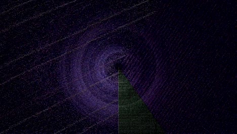 glitch background with circles 24