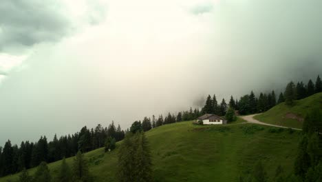 time lapse of the post alpe near lofer in salzburg, austria