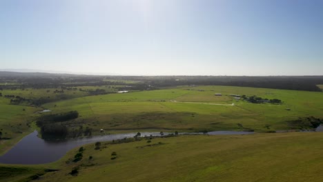 vista aérea de tierras de cultivo en sudáfrica