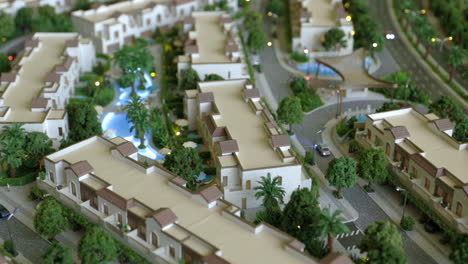 architectural model of a residential community