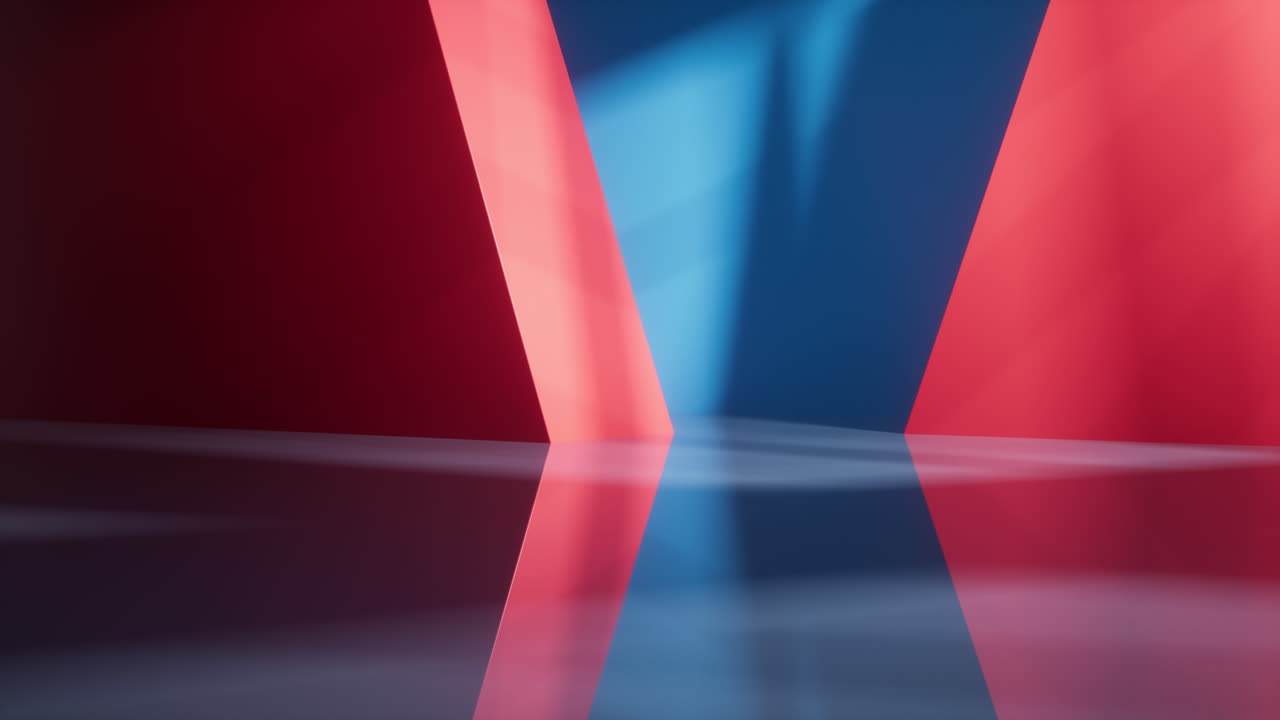 Abstract geometric interior structure, 3d rendering.