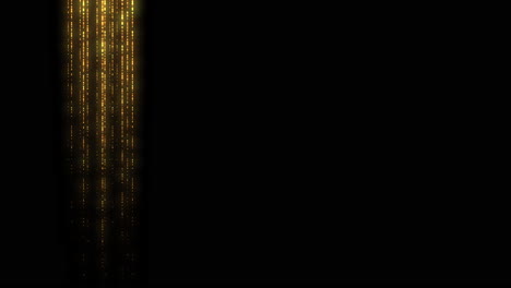 gold-lined futuristic abstraction shimmering dots on dark background create a cutting-edge visual