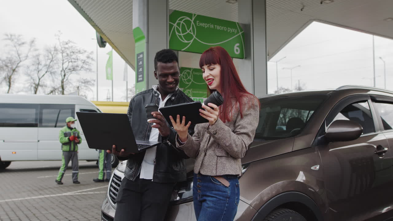 Business Collaboration at Gas Station