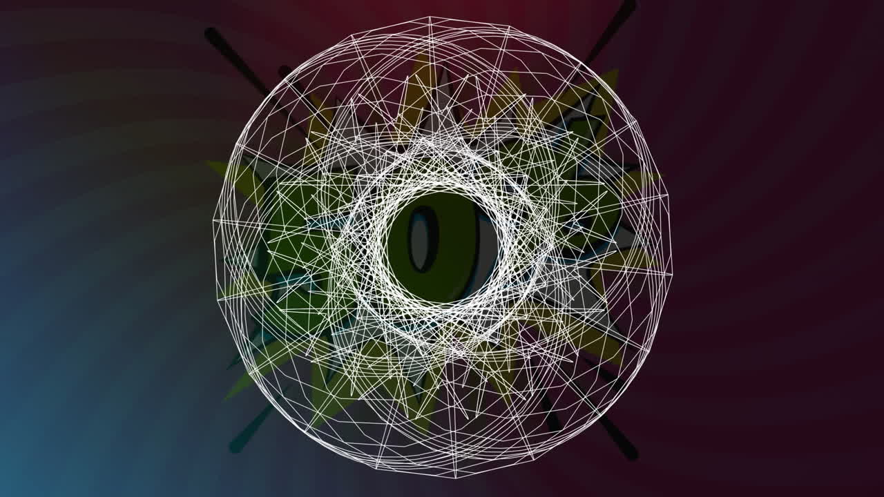 анимация геометрических фигур на черном фоне