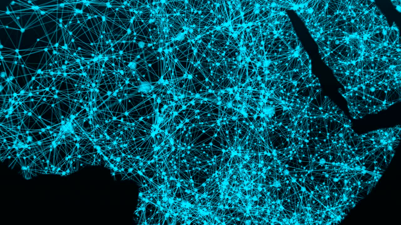 World map network. Connection dots background