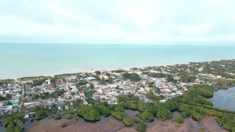 manglar y mar de sisal en yucatan