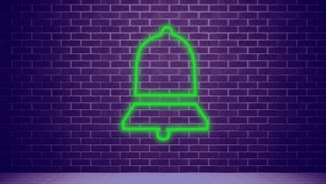 arrow neon sign on brick wall 4k
