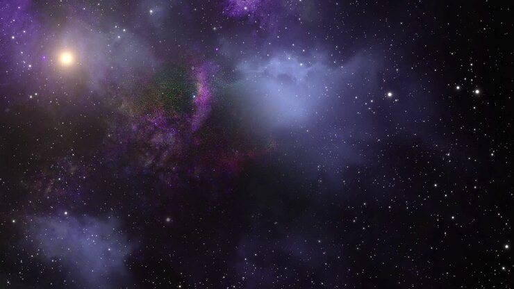 blue Red Nebula In Space, Colorful Nebula