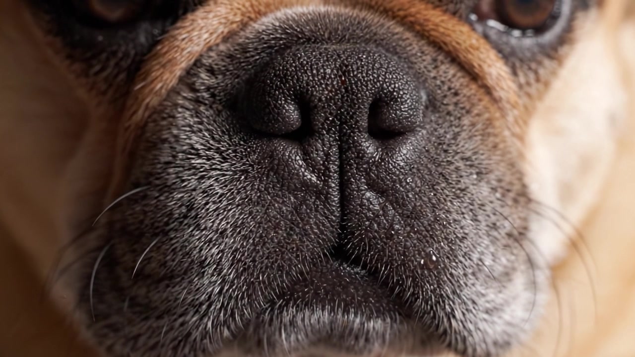 Close-Up Portrait of a French Bulldog Showcasing Its Unique Facial Features, Expressions, and Textured Fur in a Relaxed Indoor Setting
