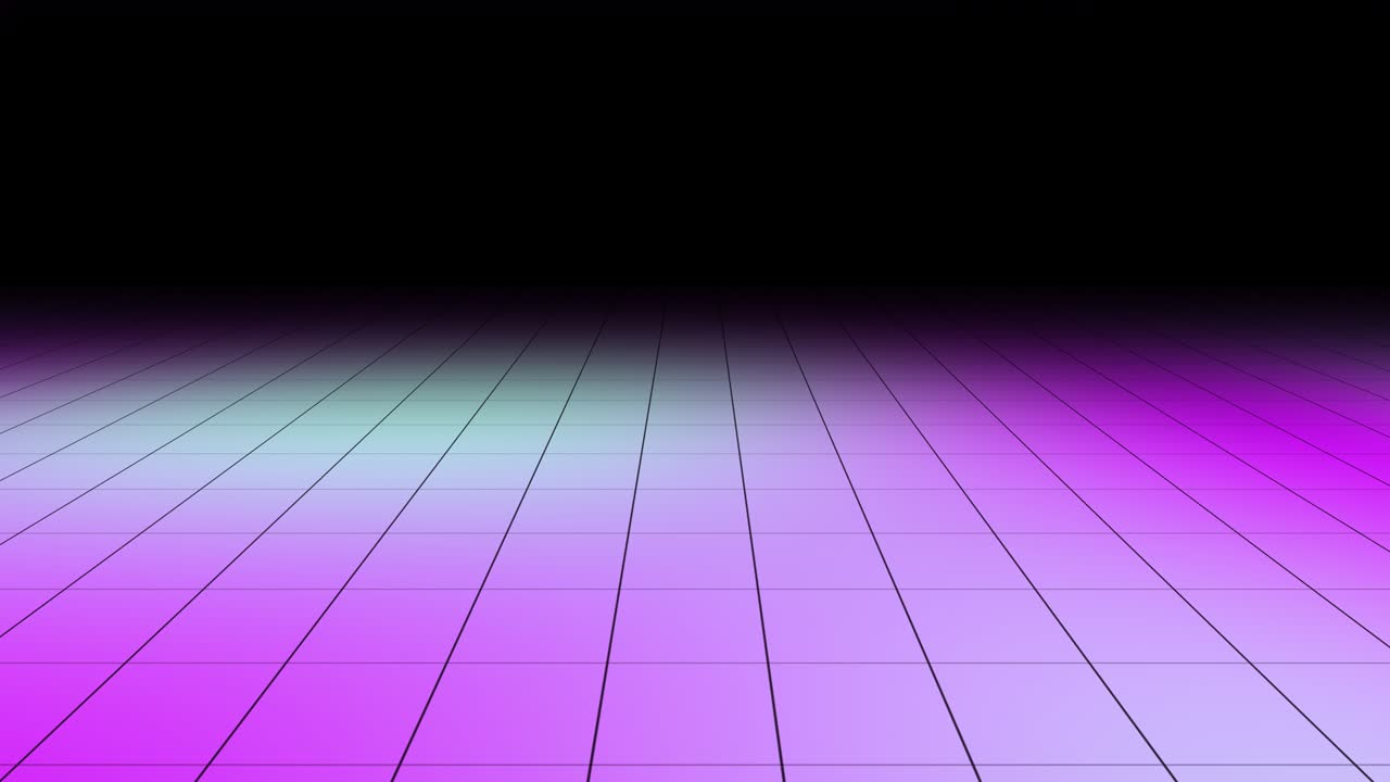 80년대 레트로 신스 웨이브 그리드, 네온 호라이즌, 미래 애니메이션