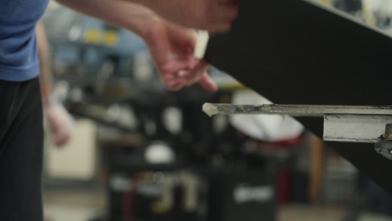 Applying Template for Screen Print