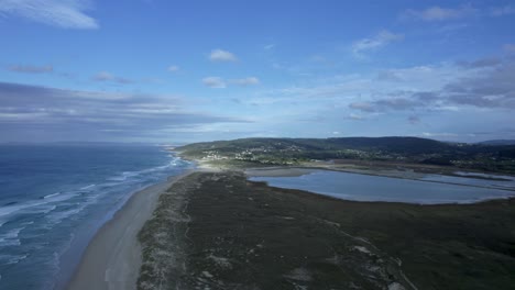 Strand-Von-Baldaio,-Coruña,-Spanien