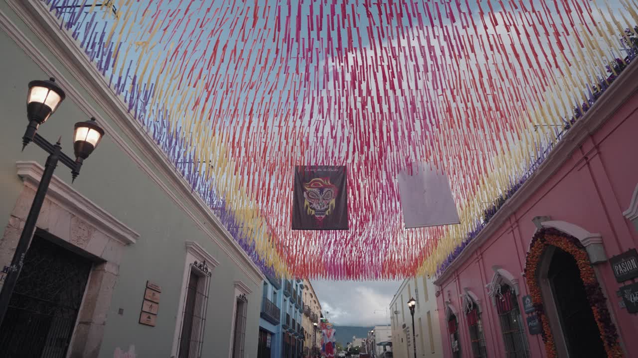 Festive Street in Oaxaca, Mexico