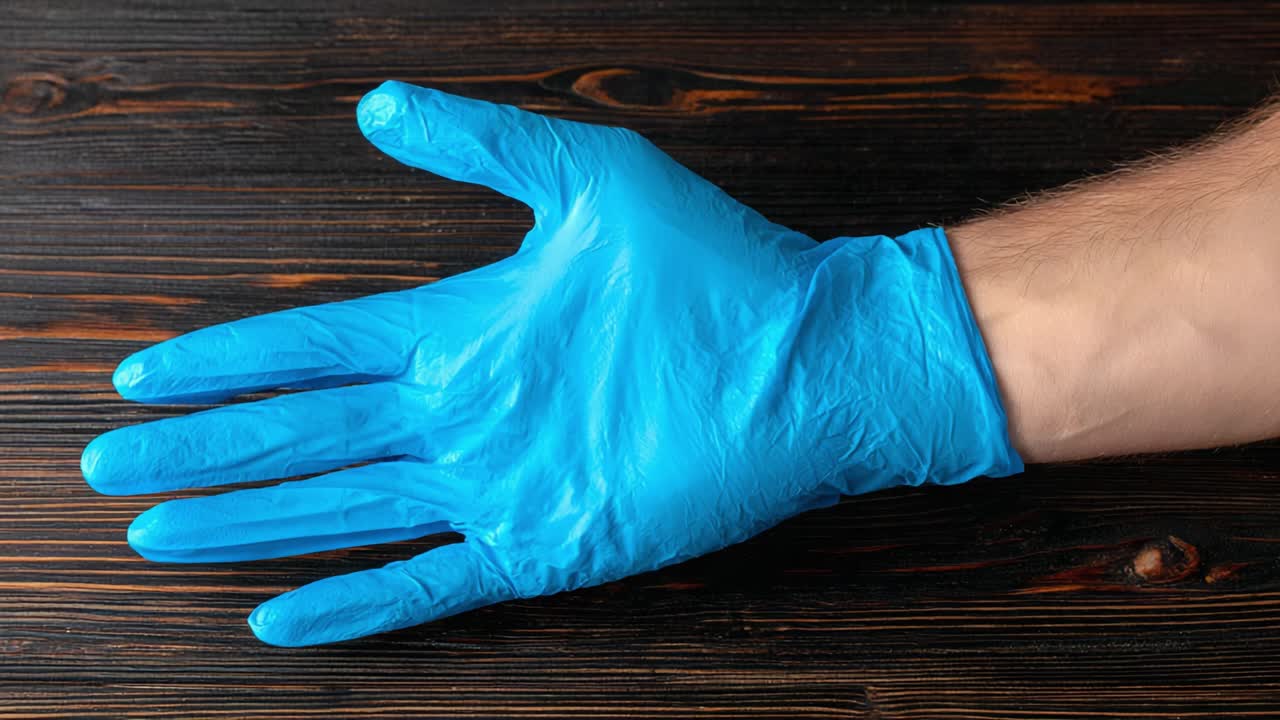 A Close-Up Examination of a Gloved Hand Transitioning from Open Palm to Fist, Showcasing Movement and the Utility of Protective Gear in Various Activities